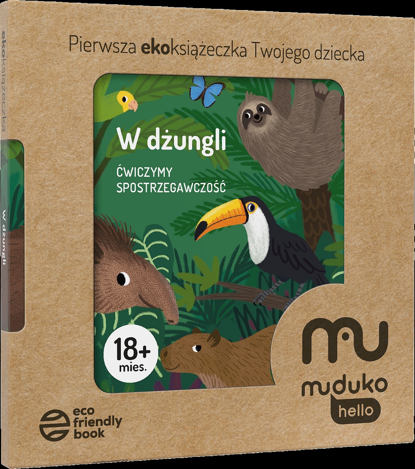 MUDUKO - W dżungli: książeczka edukacyjna dla dzieci 18m+