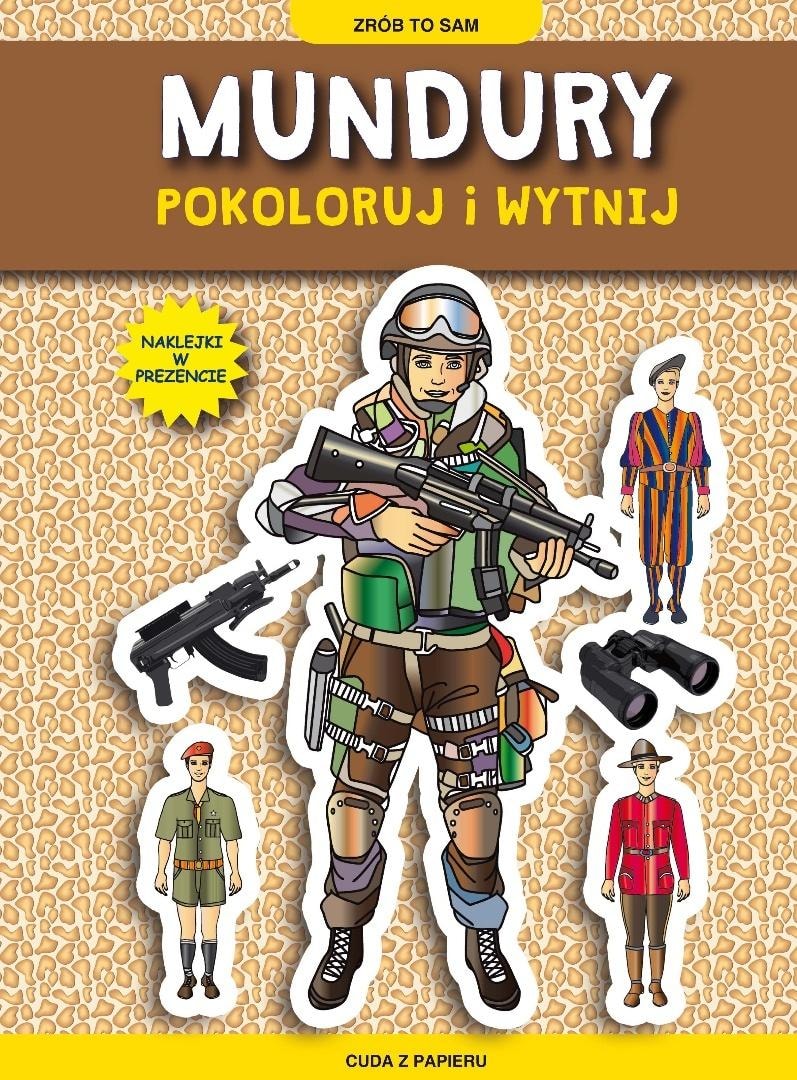 LITERAT Uniforms. Color and cut out with stickers - creative fun for kids