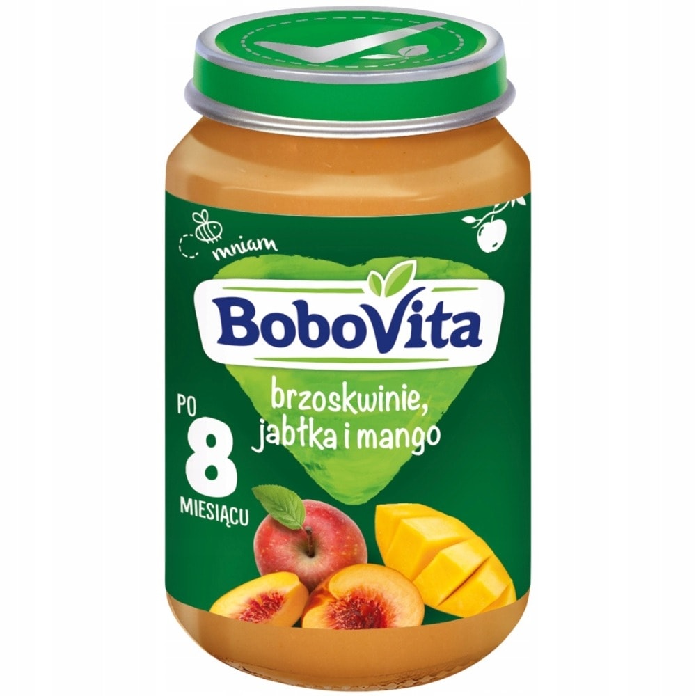 BV Peach Apple Mango Puree - Healthy snack for children