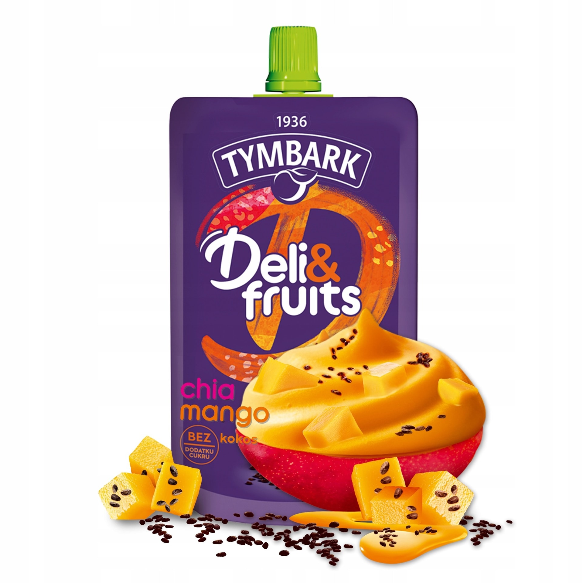 Tymbark Deli&fruit Coconut Banana Mousse - healthy snack no sugar 170g