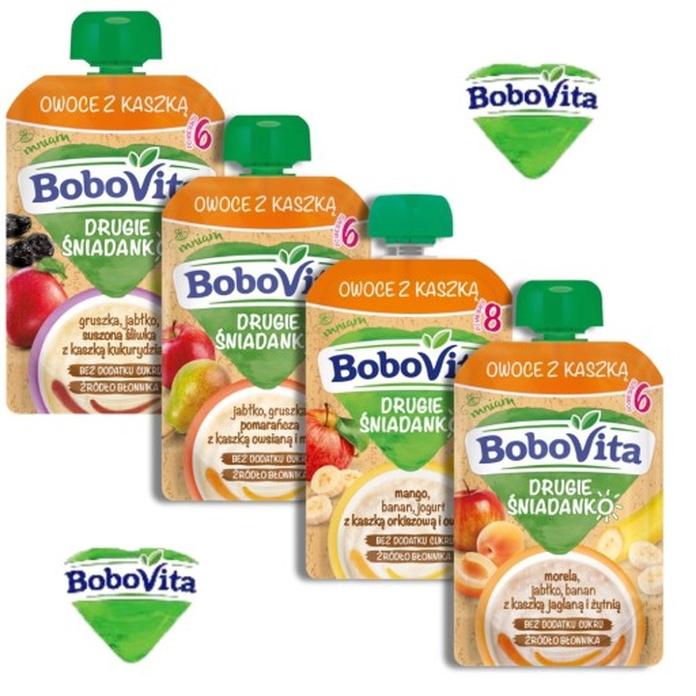 Bobovita Puree II Breakfast - Apple, pear and prune for your child