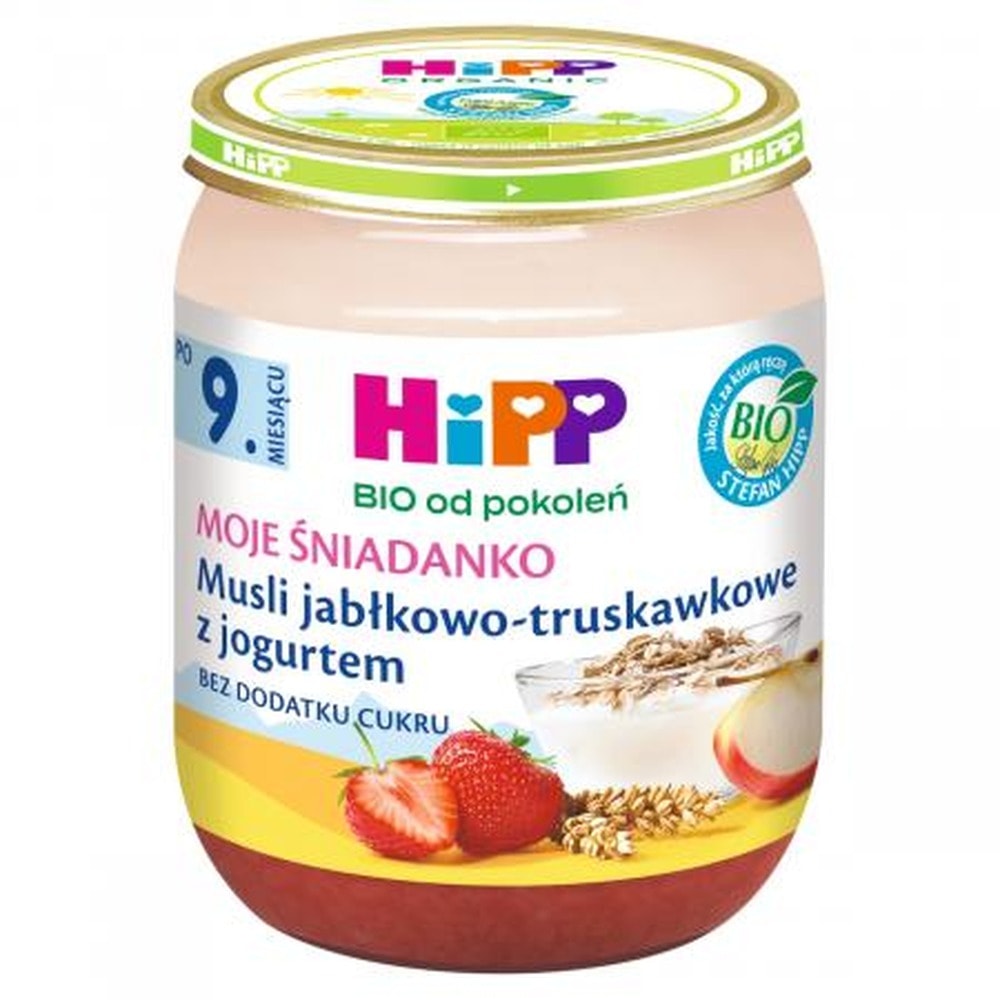 HiPP Organic Muesli with Yogurt and Strawberries - the ideal breakfast for your child
