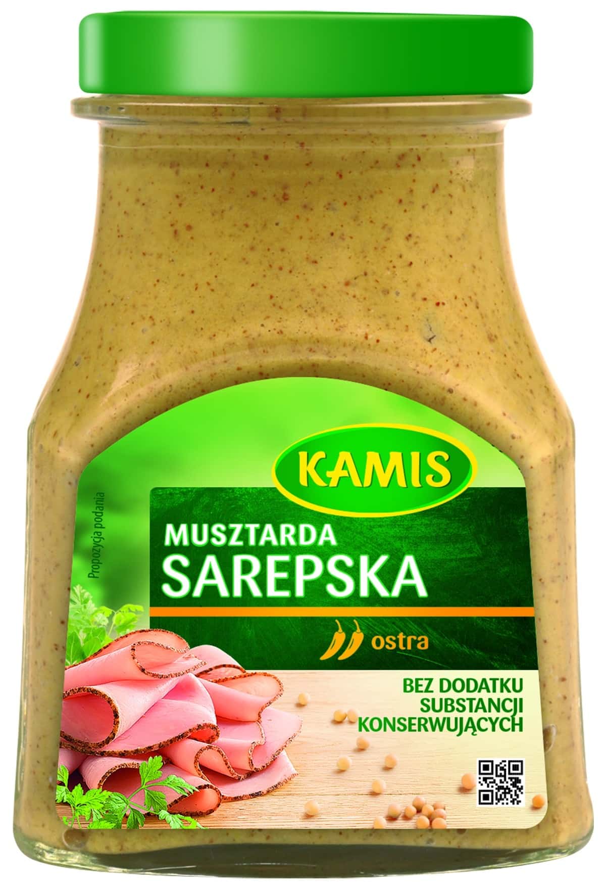 Kamis Sarepska Mustard 185g - spicy addition to dishes