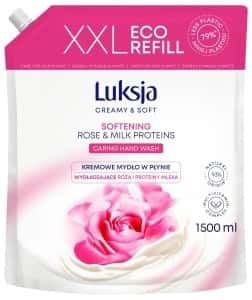 Luksja Liquid Soap Rose & Milk Proteins - Gentle and Caring