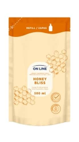 On Line Liquid Soap Honey 2in1 Refill 500 ml - gentle cleansing and moisturizing