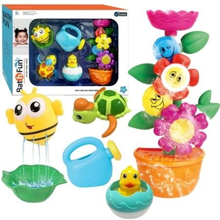 Flower-shaped water mill - bath toy