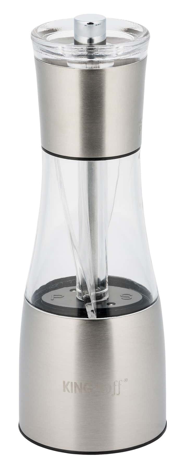 Kinghoff 2-in-1 Spice Grinder - Stainless Steel and Acrylic