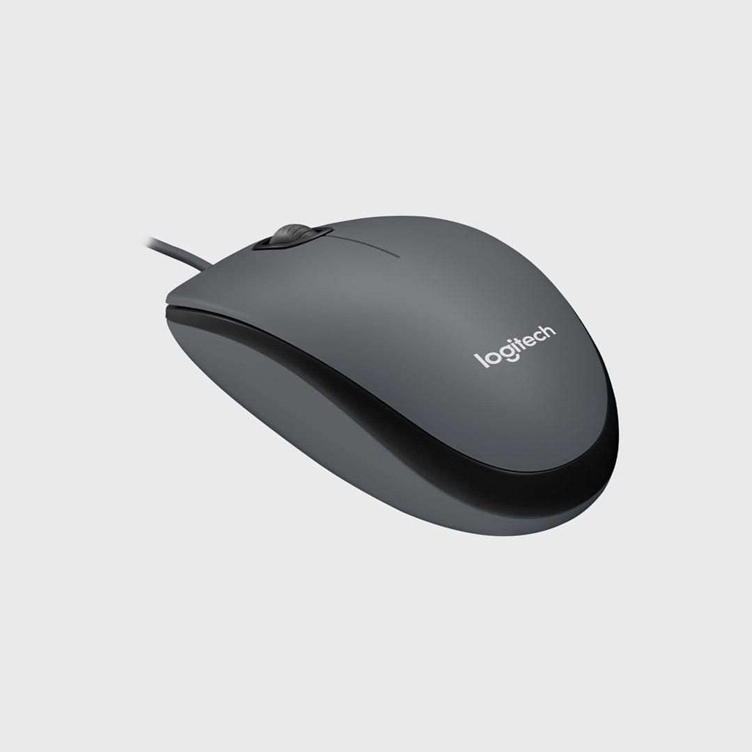 Logitech M100 Computer Mouse - Black, reliable and precise
