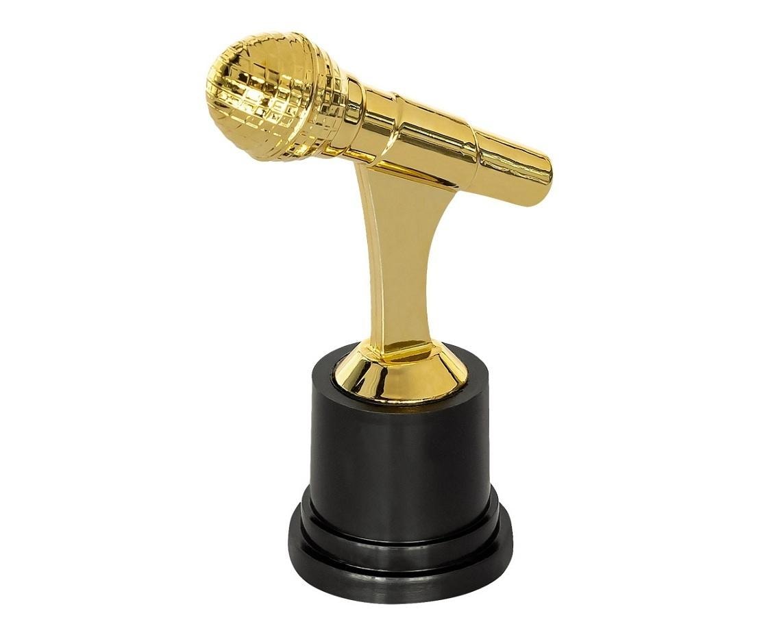 Boland Award Microphone decoration 12 cm - perfect for party