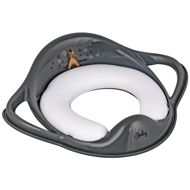 Konik Minimal - Soft toilet seat cover for children - gray