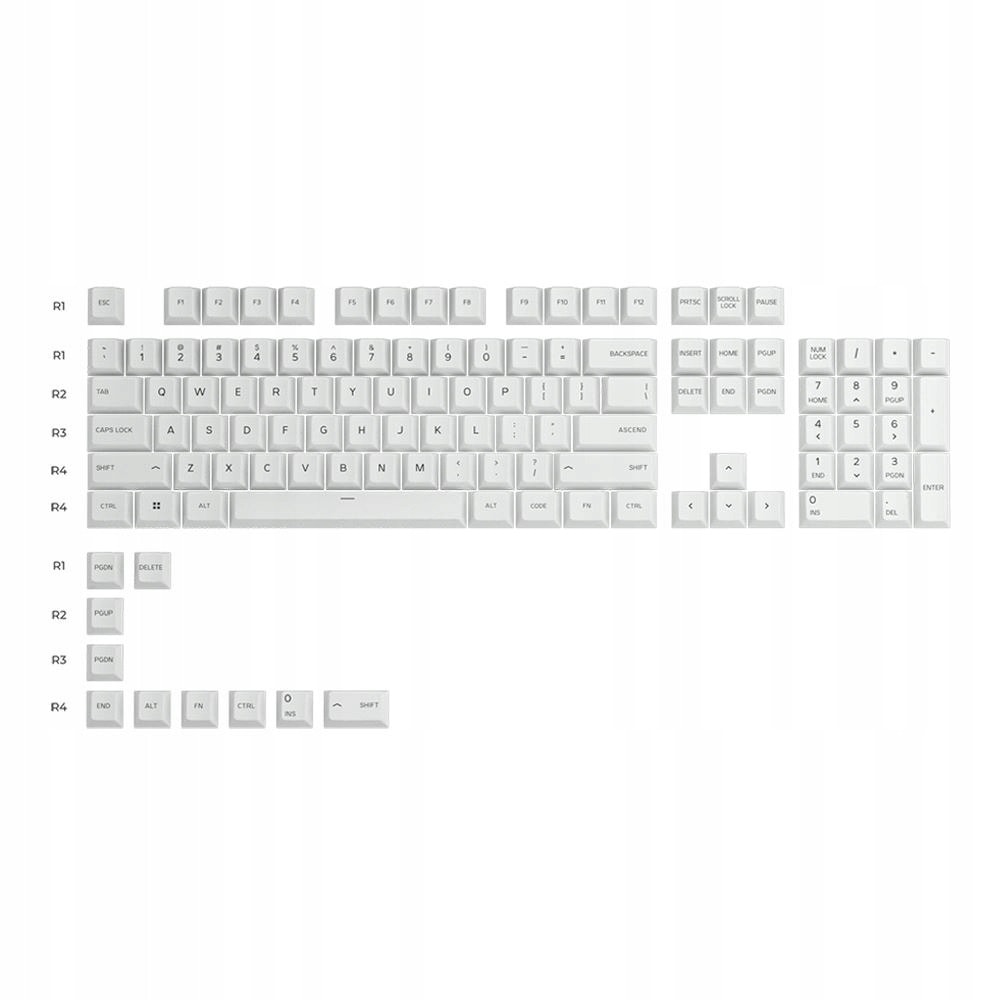 Glorious GPBT Basics Mana Blue - Keycaps ANSI (USA)