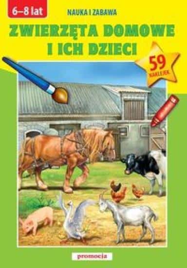 Sticker Book - Domestic Animals and Their Young - Fun Education