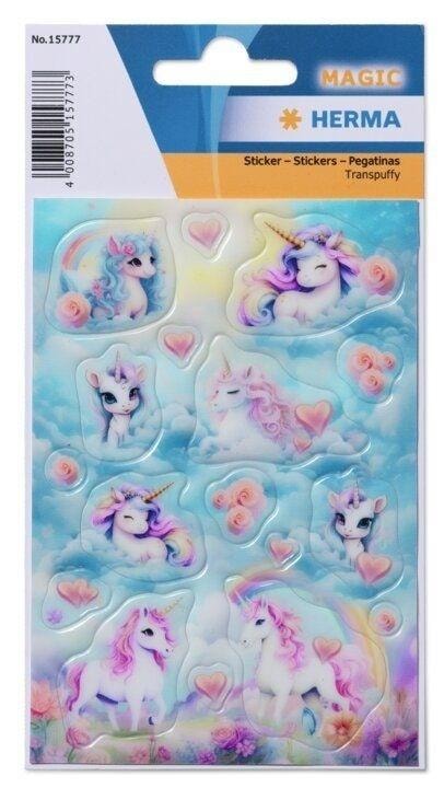 Stickers Magic - Fairytale unicorns - embossed stickers for children