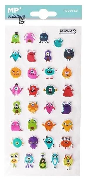 3D Monster Stickers - Creative fun for kids