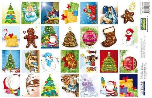 Christmas Stickers - 28 decorative Christmas stickers