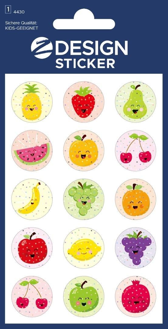 Zdesign Shiny Stickers - Fruits - ideal for playing and learning
