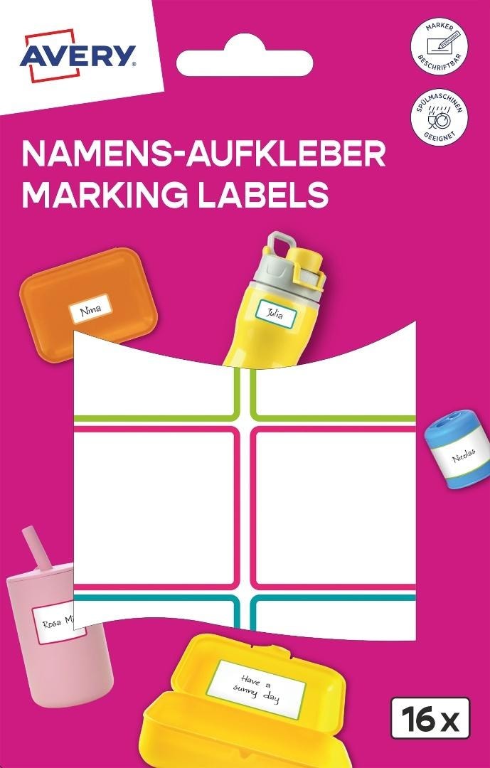 Zdesign Labeling Stickers - 16 pieces of colorful stickers