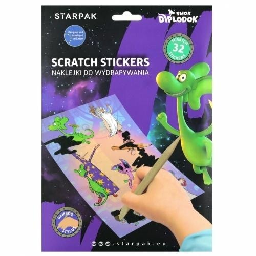 STARPAK Scratch Art Set Diplodocus - creative set for kids