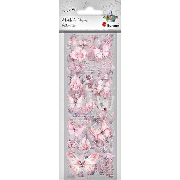 Titanum Foil stickers butterflies - 6 sheets of creative fun