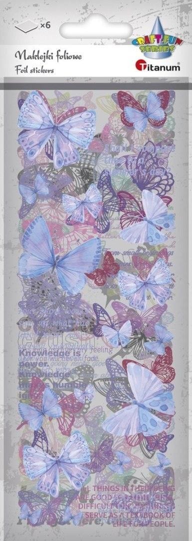 Titanum Foil stickers butterflies - 6 sheets of creative fun
