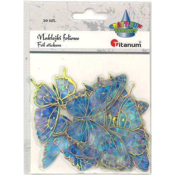 Titanum Foil Stickers Butterflies - 10 Designs, perfect for decorations