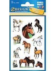Zdesign Stickers on glossy paper in the shape of horses - perfect for decoration