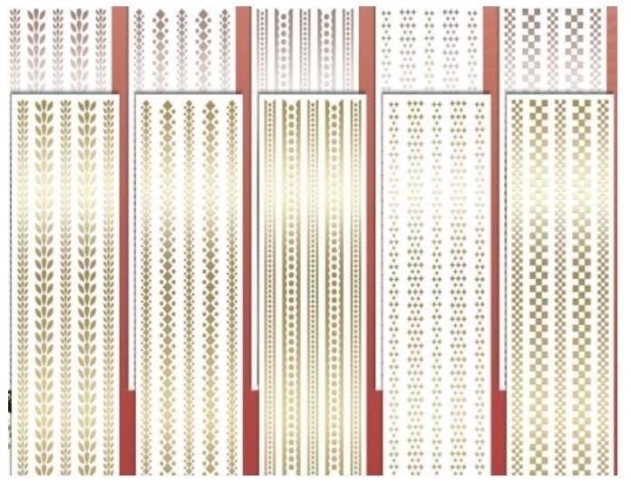 Brewis Foil stickers 9x30cm MIX - ideal for decorating