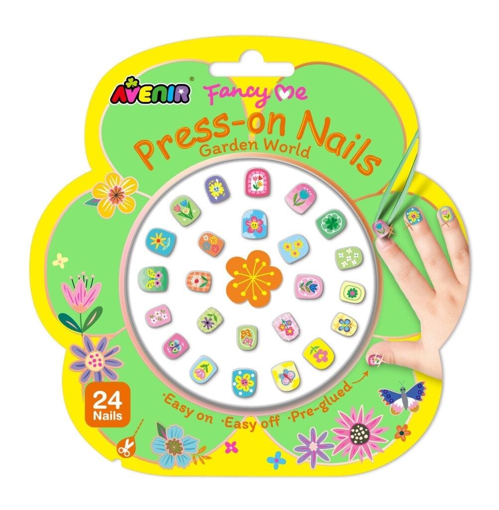 Avenir Nail Stickers Garden - 24 pieces of creative fun