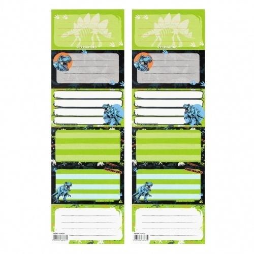 STARPAK Dino Notebook Stickers - 25 pieces, perfect for school