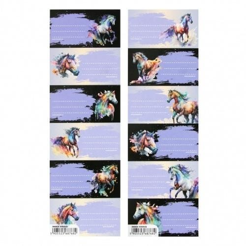 STARPAK Stickers for notebooks Horses - 25 pieces stickers
