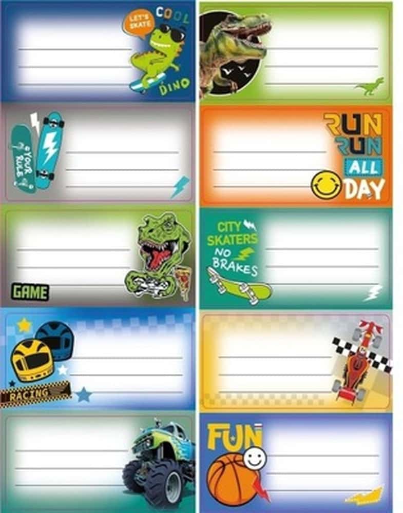 Beniamin Stickers for notebooks - Mix of designs for kids
