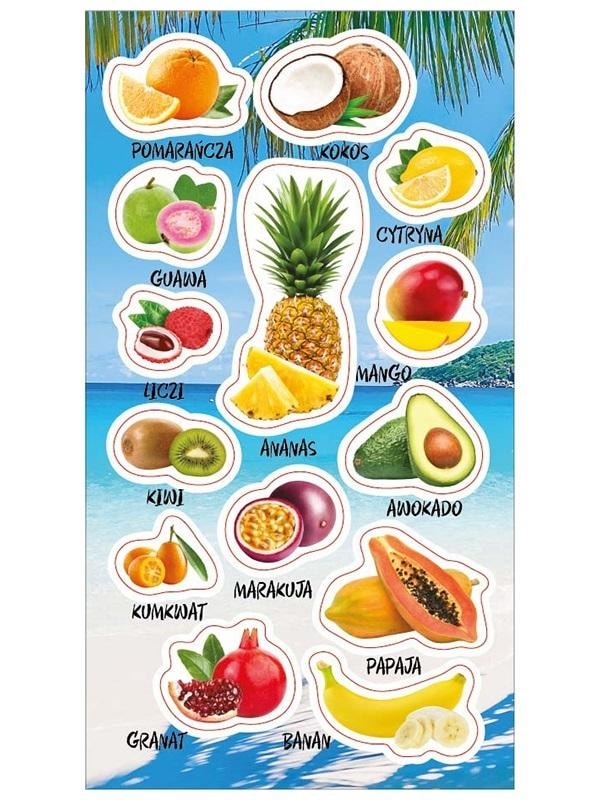 Ranok-Creative Stickers Tropical Fruits - set of 14 stickers
