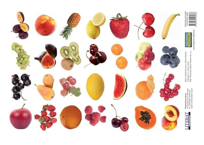 Stickers fruits - 28 stickers with fruit photos
