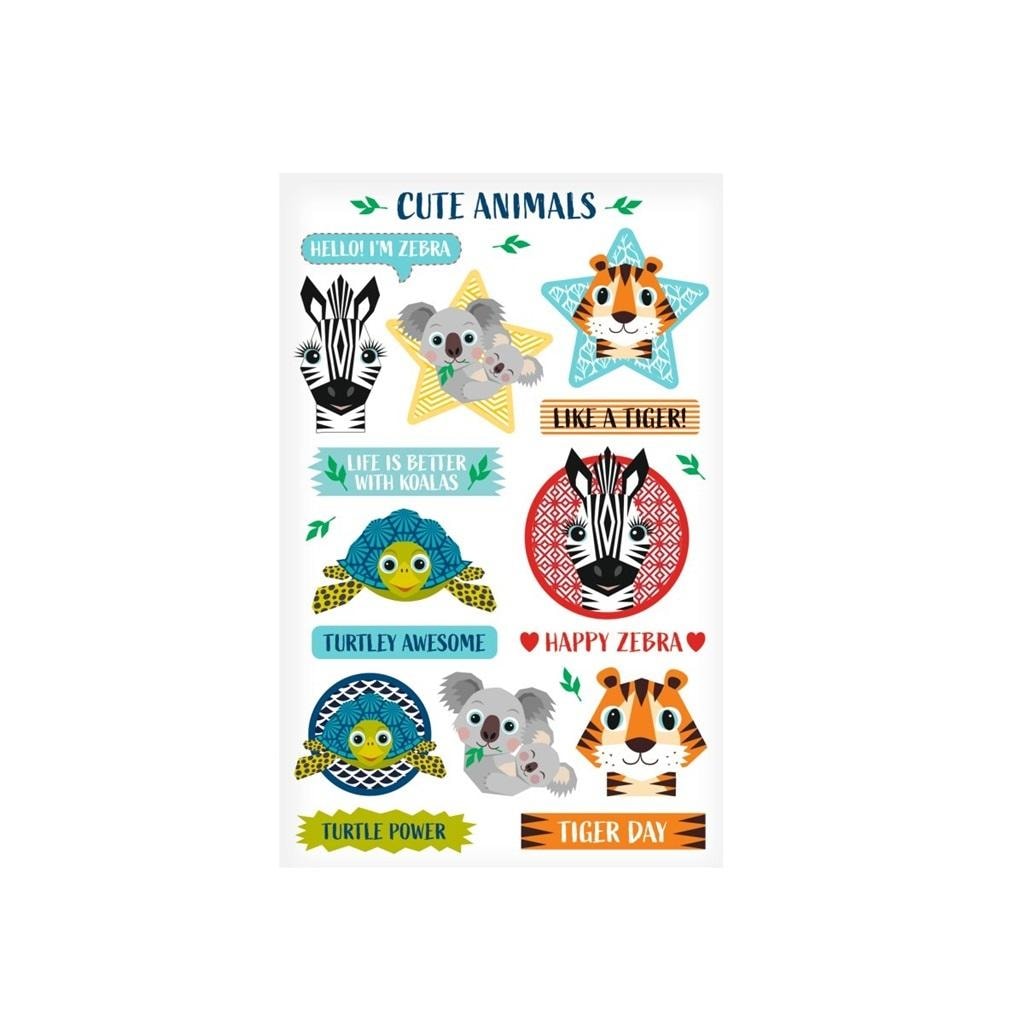 Herlitz Decorative Stickers Cute Animals - 3 sheets of adorable design