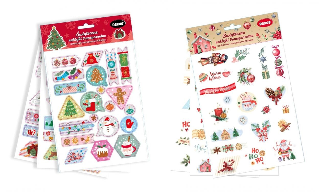 Beniamin Christmas Decorative Stickers Mix - 3 sheets