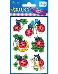Zdesign Paper stickers Ladybugs - perfect for decoration and fun