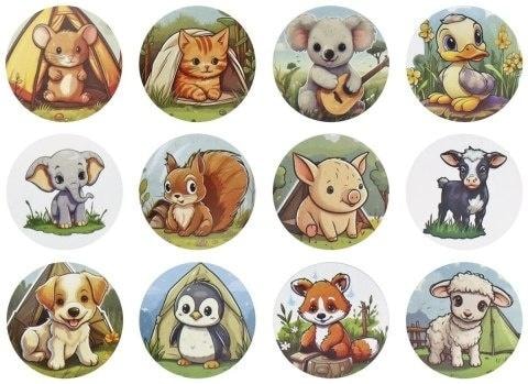 Titanum Paper stickers Animals on tape 500 pcs