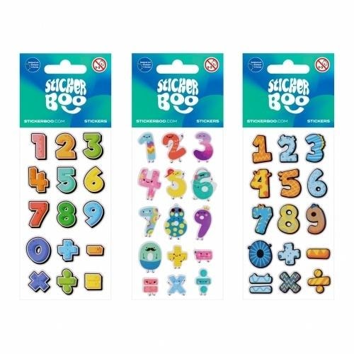 Sticker BOO Stickers Numbers Mix - ideal for decorating