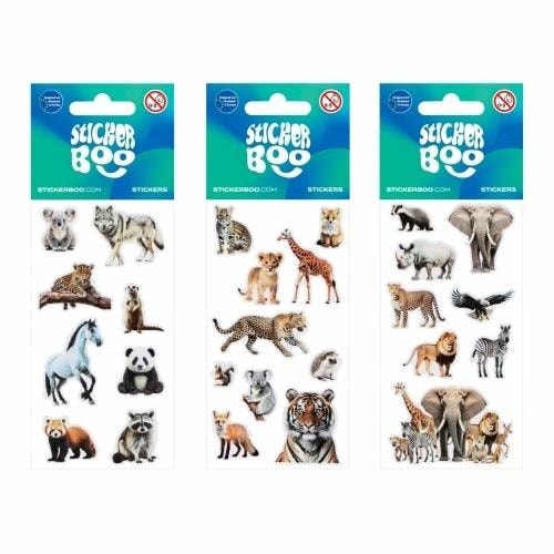 Sticker BOO Stickers Wild Animals - Mix for creative fun