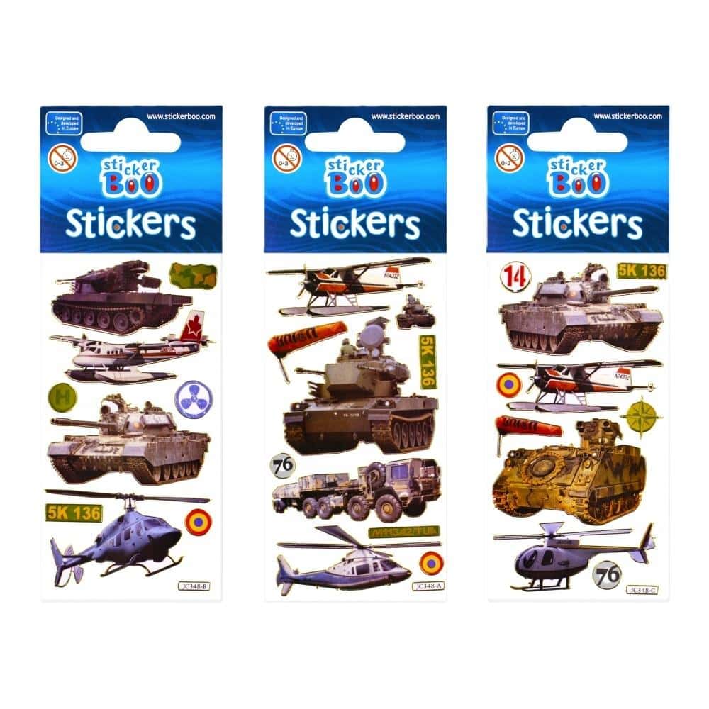 Euro-Trade Military Stickers Silver BOO - Express yourself with military style!