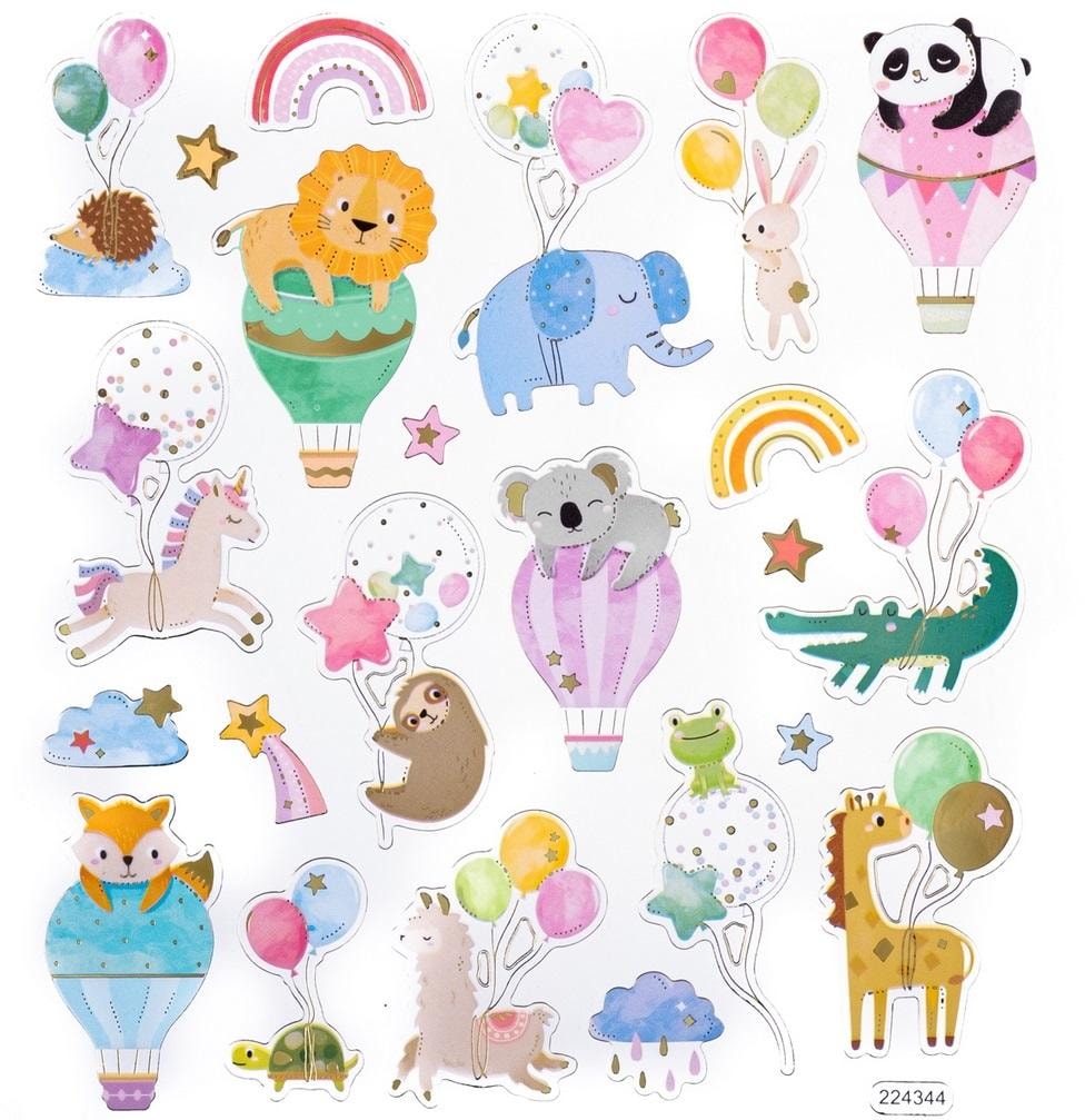 Dalprint dpCraft Birthday stickers - animals, joy of creating