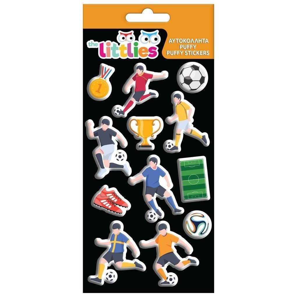 Diakakis Puffy Football Stickers - perfect for decorating