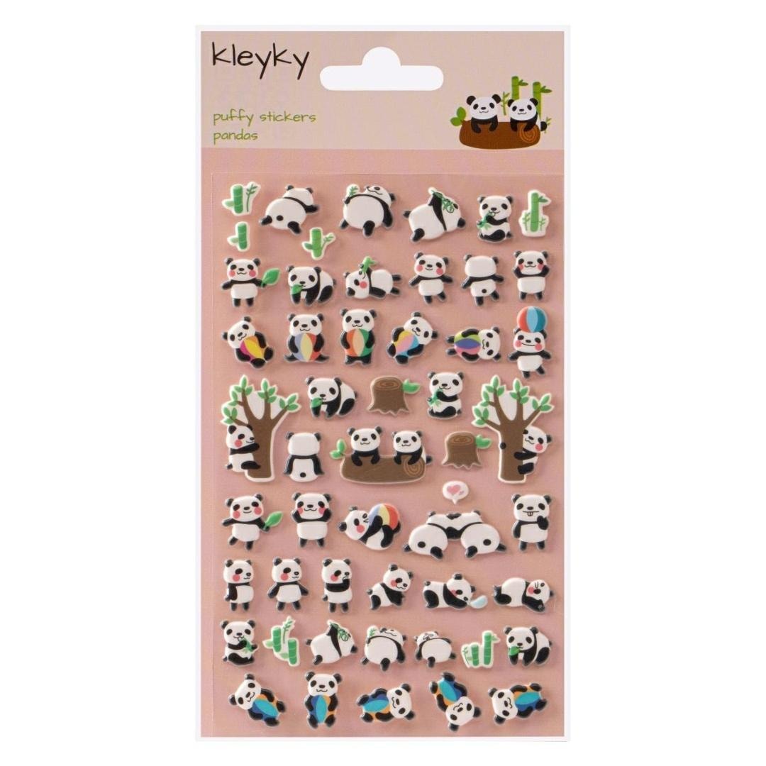 Kleyky 3D Panda Stickers - decorative and cute