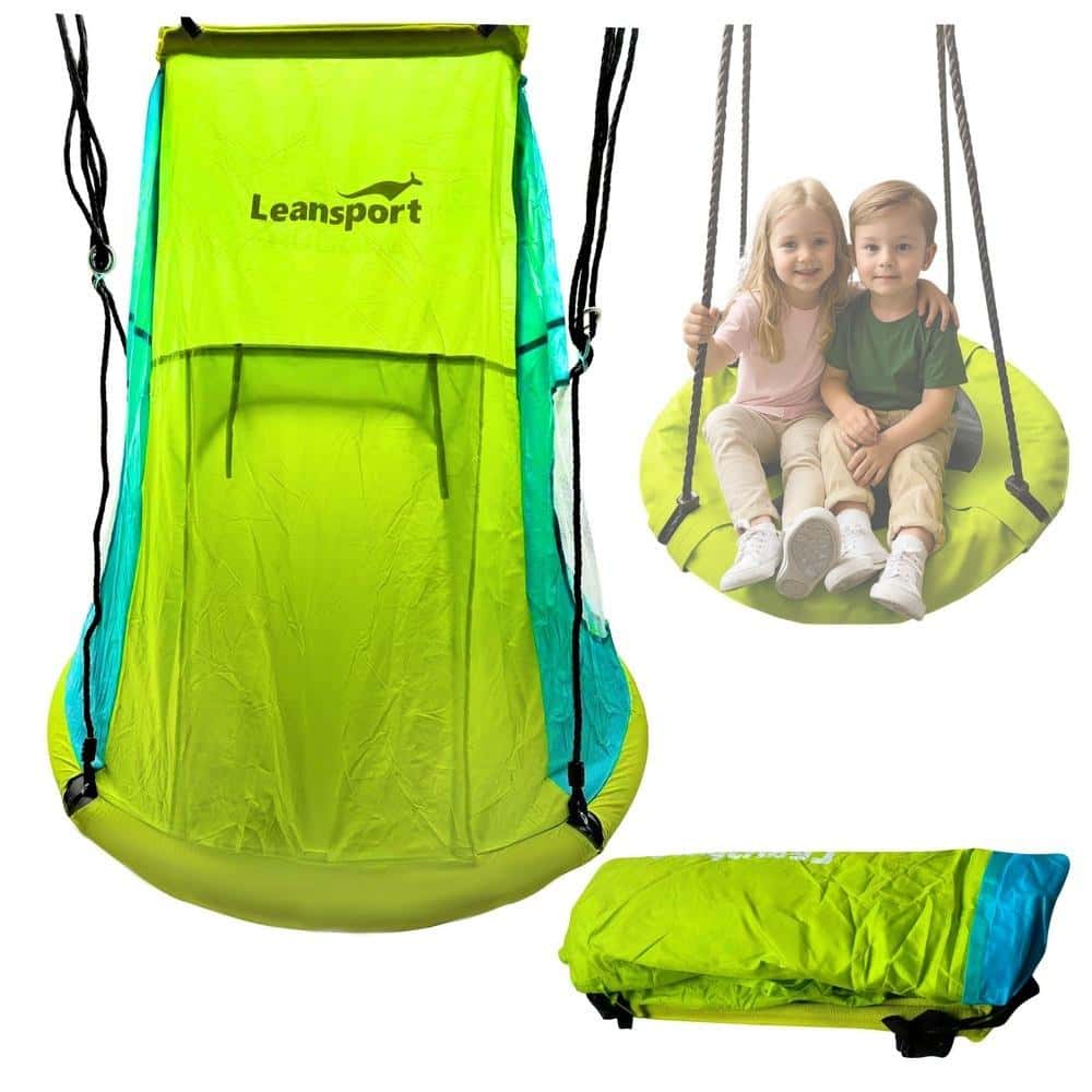 Leansport Tent for swing bird's nest green 110-120 cm