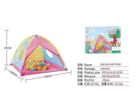 Ciuciubabka Children's tent tipi 130x130 cm + 50 balls - perfect for playing