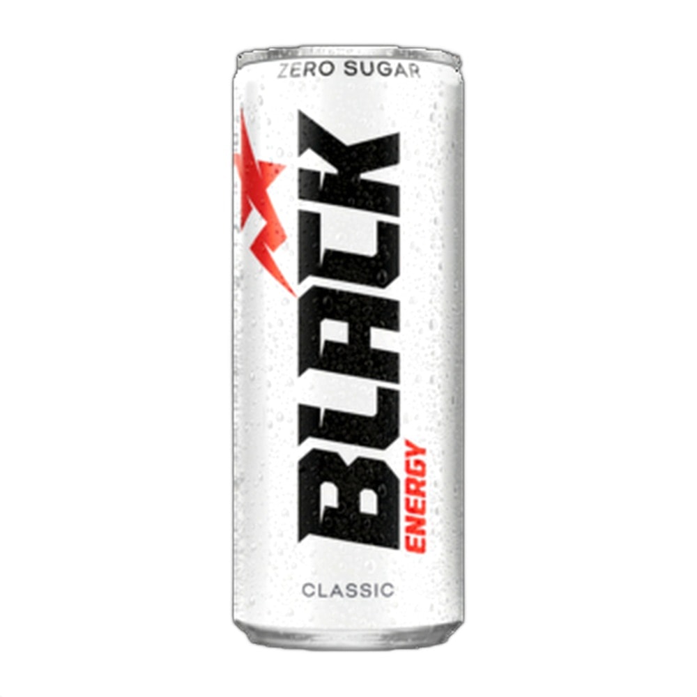 Black Energy Zero - Carbonated sugar-free energy drink 250 ml
