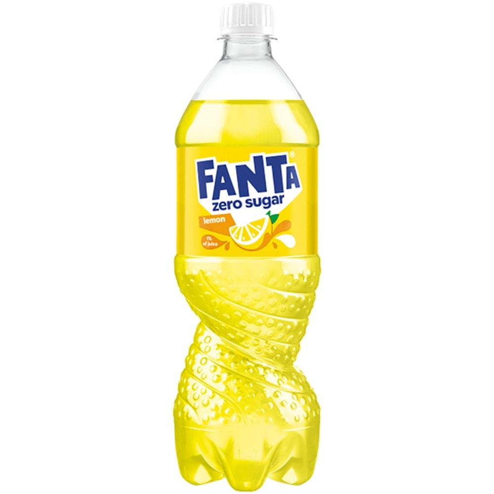 Fanta Lemon Zero - Refreshing sugar-free lemon flavored soda 850 ml