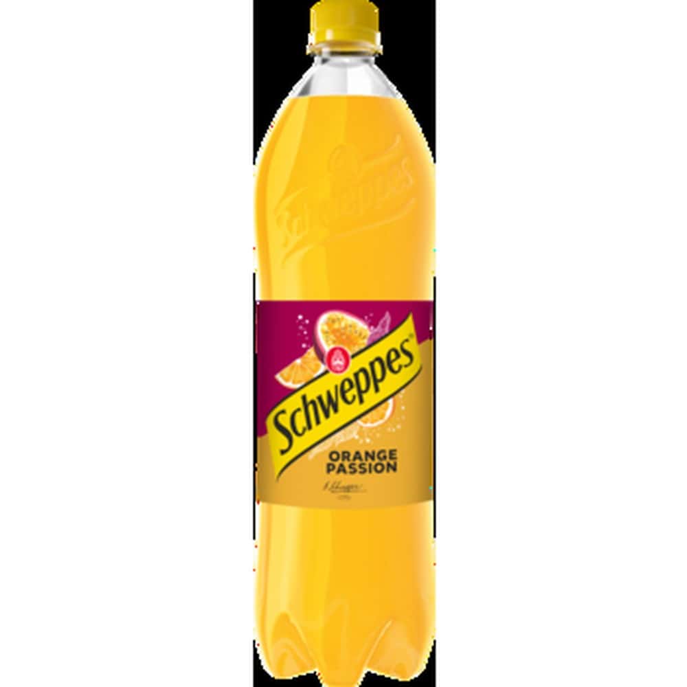 Schweppes Orange Passion Fruit - Refreshing Soda 1.35L