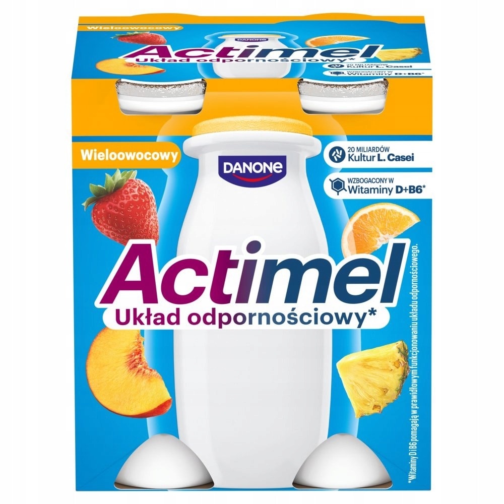 Actimel Multifruit - Yogurt drink with vitamins for the whole family