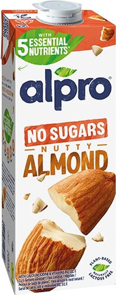 Alpro Almond Drink Unsweetened 1L - healthy milk alternative